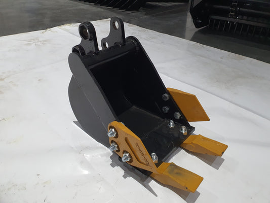 12in Tooth Bucket with Teeth For H12/QH12 Mini Excavator Digger Attachment | 12EX-WD12