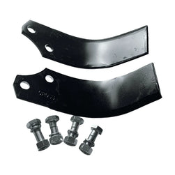 Agtindustrial 20PCS Rotary Tiller Blades L-Tines Replacement Fit for TAS74, TAS81 | LDZC-TS