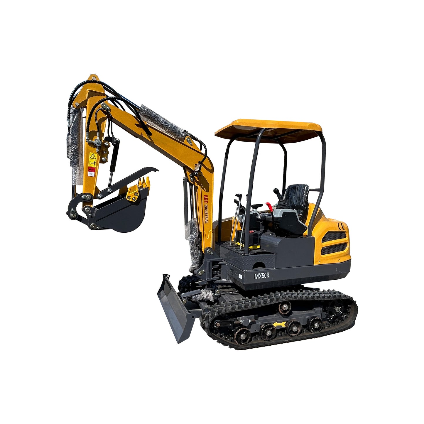 2 Ton Hydraulic Excavator Cab Crawler Type Engine-Powered Digger Gasoline Engine Bucket-equipped Excavator | MX50R