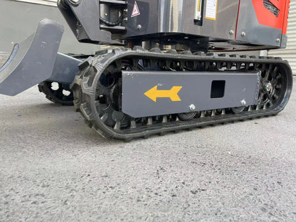 1 Ton, Upgraded Mini Excavator W/Pilot control & Swing Boom & Hydraulic Thumb | DM12X-PLUS