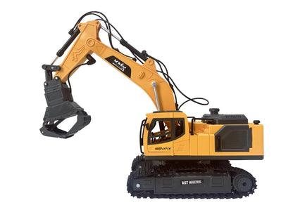 Alloy Remote Control Excavator Model with Interchangeable Attachments | WJMX-4D-E1