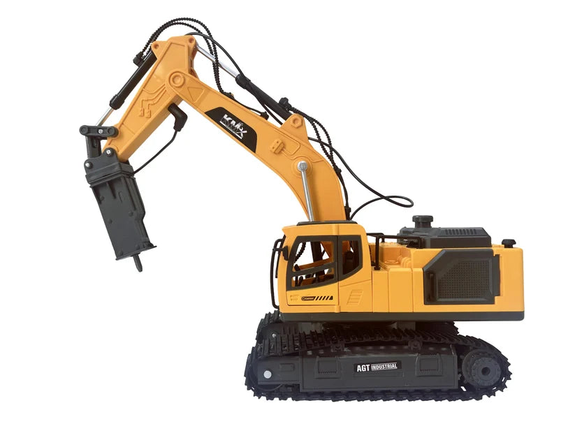 Alloy Remote Control Excavator Model with Interchangeable Attachments | WJMX-4D-E1