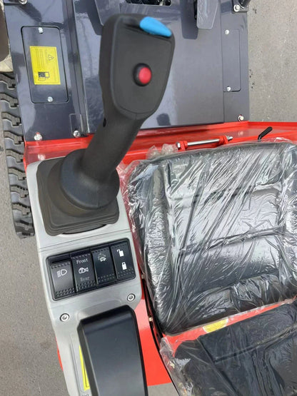 1 Ton, Upgraded Mini Excavator W/Pilot control & Swing Boom & Hydraulic Thumb | DM12X-PLUS