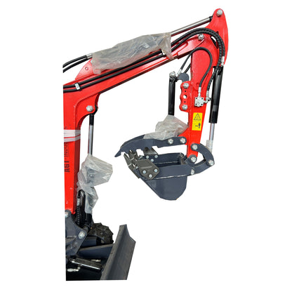 1 Ton,Upgraded Mini Excavator W/Pilot Control  & Swing Boom &Hydraulic Thumb | DM12X-C