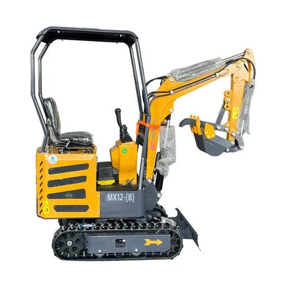 1 Ton, B&S Engine Mini  Excavator  W/Pilot Control & Led Light | MX12-B