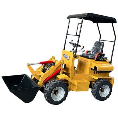 24HP RATO Gasoline Engine Mini Skid Compact Track Loader Wheeled | KRW23