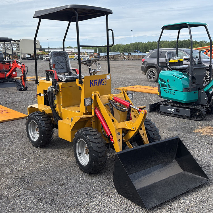24HP RATO Gasoline Engine Mini Skid Compact Track Loader Wheeled | KRW23
