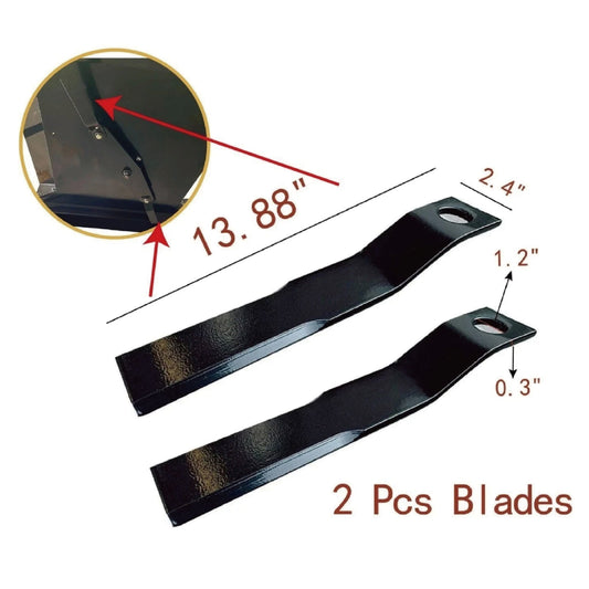 2pcs Skid Steer Brush Cutter Cutting Blades For Use With RC72/EXRC54 | AGT-RCBLD
