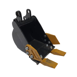12in Tooth Bucket with Teeth For H12/QH12 Mini Excavator Digger Attachment | 12EX-WD12