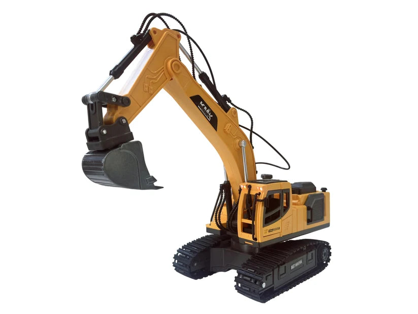 Alloy Remote Control Excavator Model with Interchangeable Attachments | WJMX-4D-E1