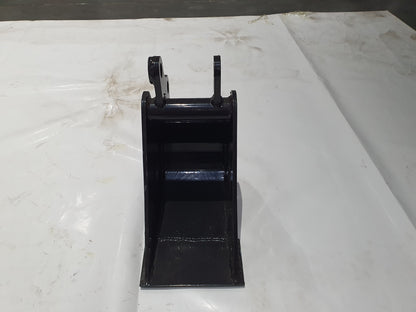 AGT New 8 in Toothless Bucket withoutTeeth 200MM for 1-2 ton Mini Excavator | 12EX-WD08B