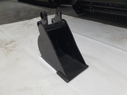 AGT New 8 in Toothless Bucket withoutTeeth 200MM for 1-2 ton Mini Excavator | 12EX-WD08B