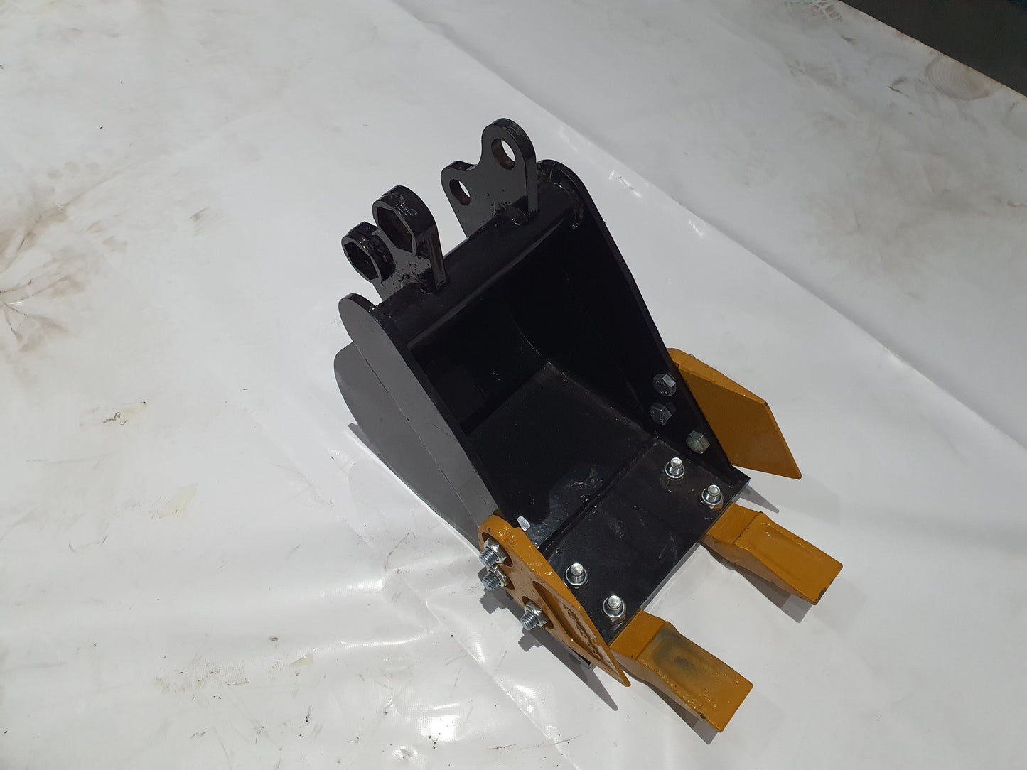 12in Tooth Bucket with Teeth For H12/QH12 Mini Excavator Digger Attachment | 12EX-WD12