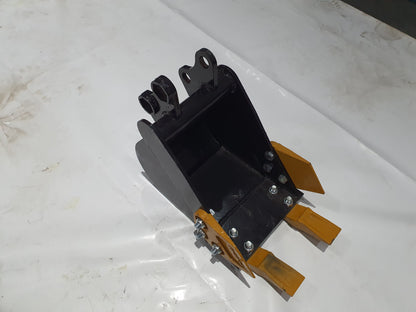12in Tooth Bucket with Teeth For H12/QH12 Mini Excavator Digger Attachment | 12EX-WD12