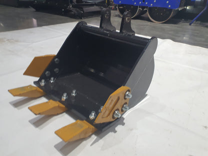 16" Bucket With Teeth For AGT Mini Excavators | 12EX-WD16