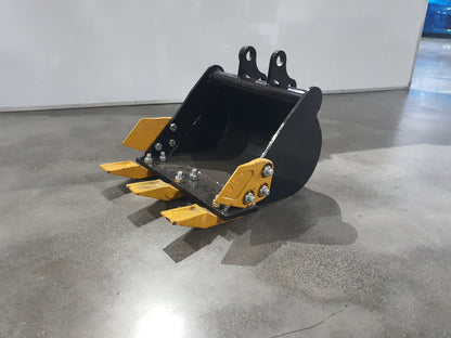 24" Bucket With Teeth For 1 Ton 2 Ton MiniExcavator | AGT-12EX-WD24