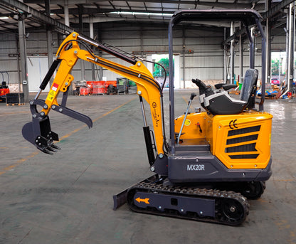 1.2TonMini Excavator Digger 23HP Gasoline Engine with Hydraulic Thumb | MX20R