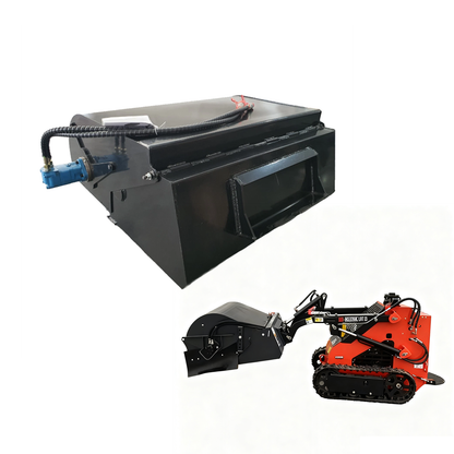 Broom Sweeper Attachment for Mini Skid Steers | M-BM