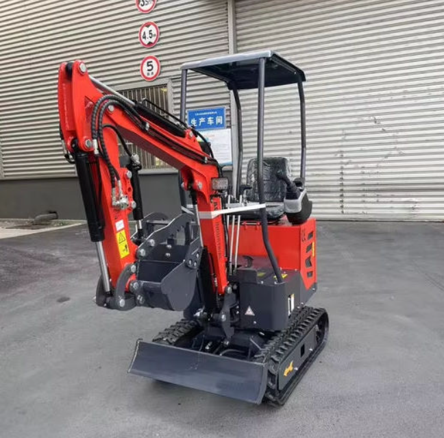 1 Ton, Upgraded Mini Excavator W/Pilot control & Swing Boom & Hydraulic Thumb | DM12X-PLUS