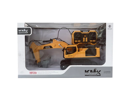 Alloy Remote Control Excavator Model with Interchangeable Attachments | WJMX-4D-E1