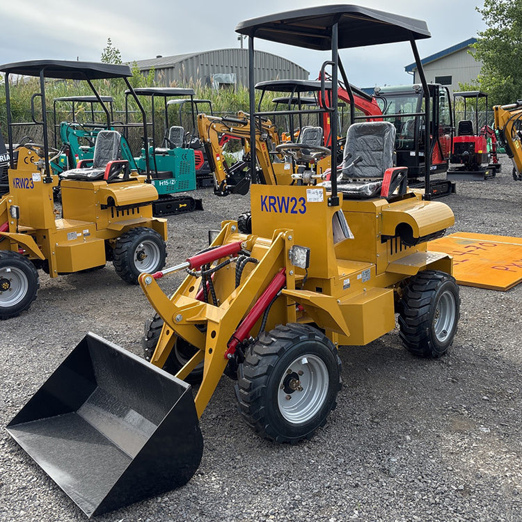 24HP RATO Gasoline Engine Mini Skid Compact Track Loader Wheeled | KRW23
