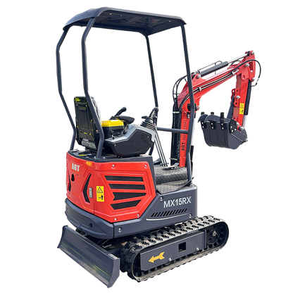 1 Ton 13.5 HP Mini Excavator with Rato R420D Gas Engine EPA | MX15RX