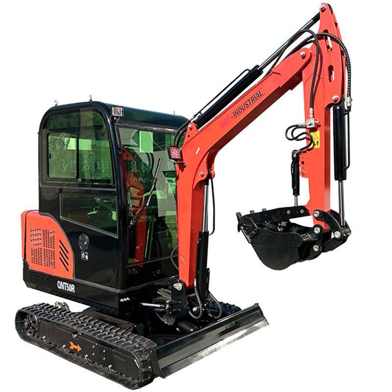 2.5 Ton Mini Excavator Rato Engine 21kW Gasoline Excavator Mini Digger With Hydraulic Thumb Digger | QNT50R