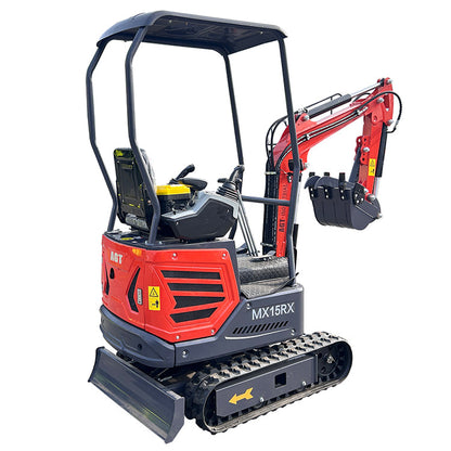 1 Ton 13.5 HP Mini Excavator with Rato R420D Gas Engine EPA | MX15RX