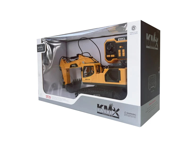 Alloy Remote Control Excavator Model with Interchangeable Attachments | WJMX-4D-E1