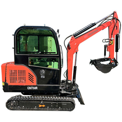 2.5 Ton Mini Excavator Rato Engine 21kW Gasoline Excavator Mini Digger With Hydraulic Thumb Digger | QNT50R