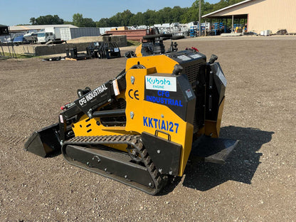 Mini Skid Steer Loader Crawler Diesel Kubota Engine | KKT27