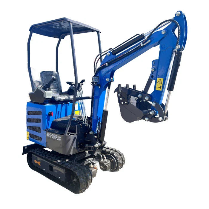 1-Ton Mini Excavator Tracked 13.5 HP RATO Gas Engine w/Pilot Control& Swing Boom | MX12-CRPLUS