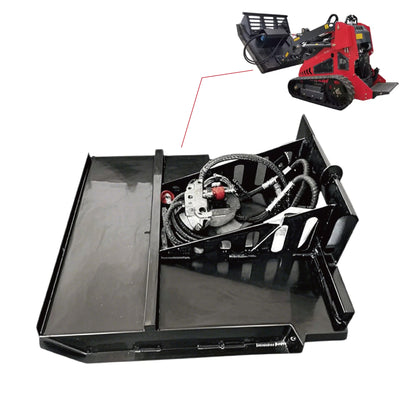 AGT 35in Mini Skid Steer Brush Cutter with 2 Blades Loader Attachments | M-RC