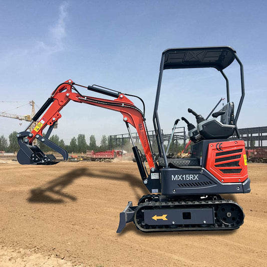1 Ton 13.5 HP Mini Excavator with Rato R420D Gas Engine EPA | MX15RX