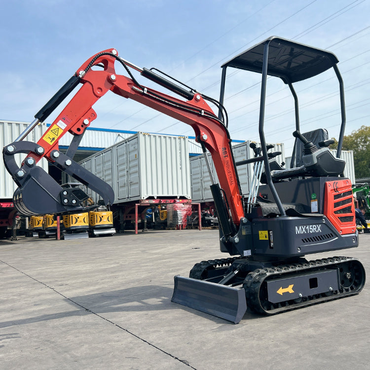 1 Ton 13.5 HP Mini Excavator with Rato R420D Gas Engine EPA | MX15RX