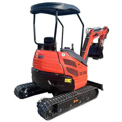 2.8 Ton Kubota Diesel Engine Minexcavator W/ Enclosed Cab | QK30K