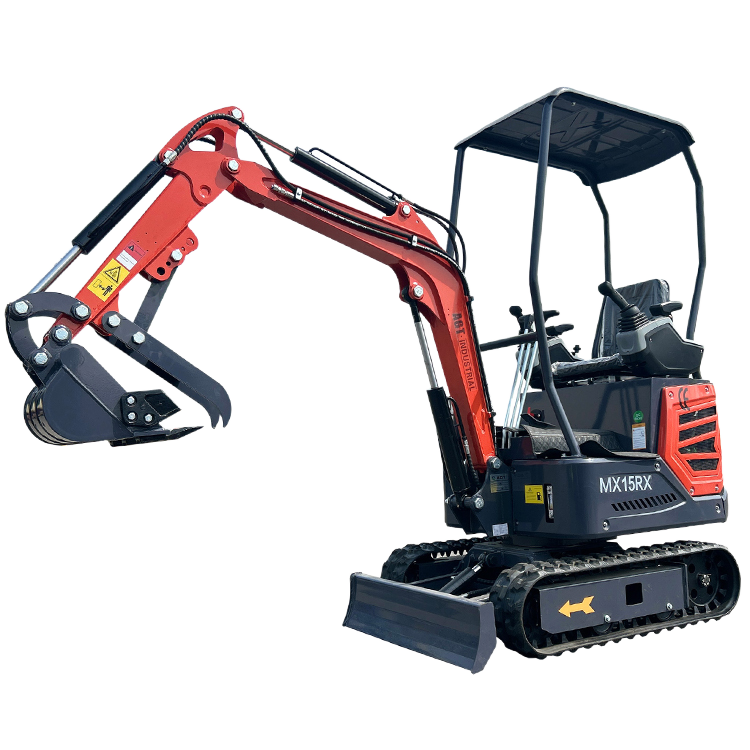 1 Ton 13.5 HP Mini Excavator with Rato R420D Gas Engine EPA | MX15RX