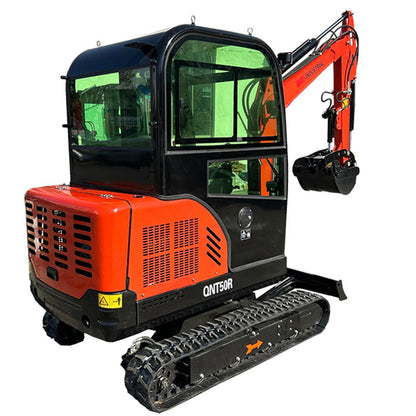 2.5 Ton Mini Excavator Rato Engine 21kW Gasoline Excavator Mini Digger With Hydraulic Thumb Digger | QNT50R