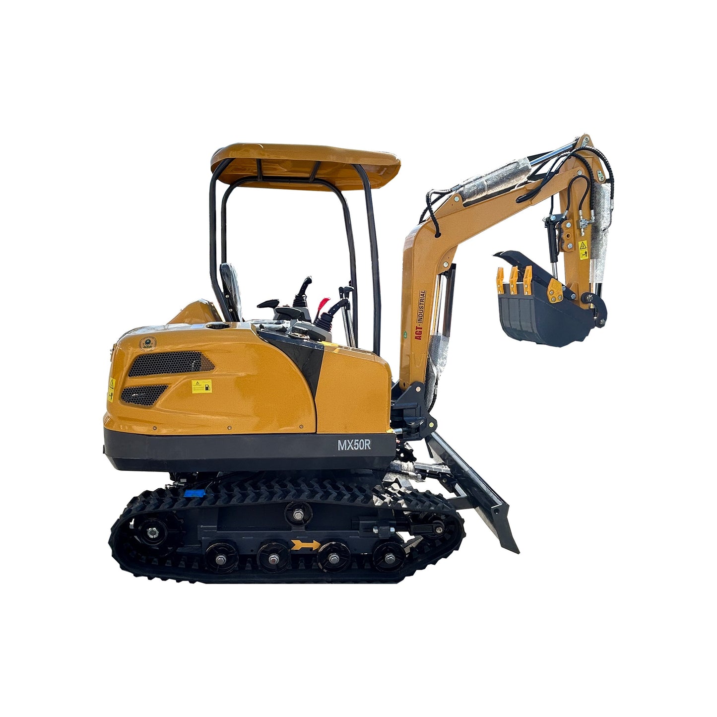 2 Ton Hydraulic Excavator Cab Crawler Type Engine-Powered Digger Gasoline Engine Bucket-equipped Excavator | MX50R