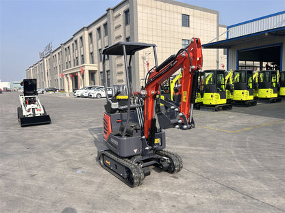 1 Ton 13.5 HP Mini Excavator with Rato R420D Gas Engine EPA | MX15RX