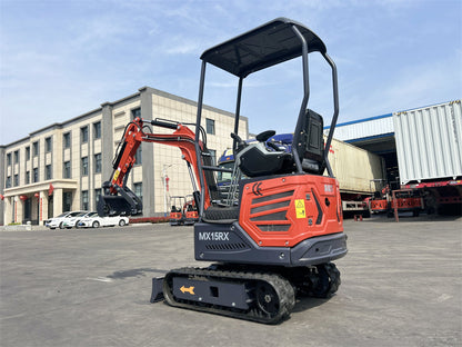 1 Ton 13.5 HP Mini Excavator with Rato R420D Gas Engine EPA | MX15RX