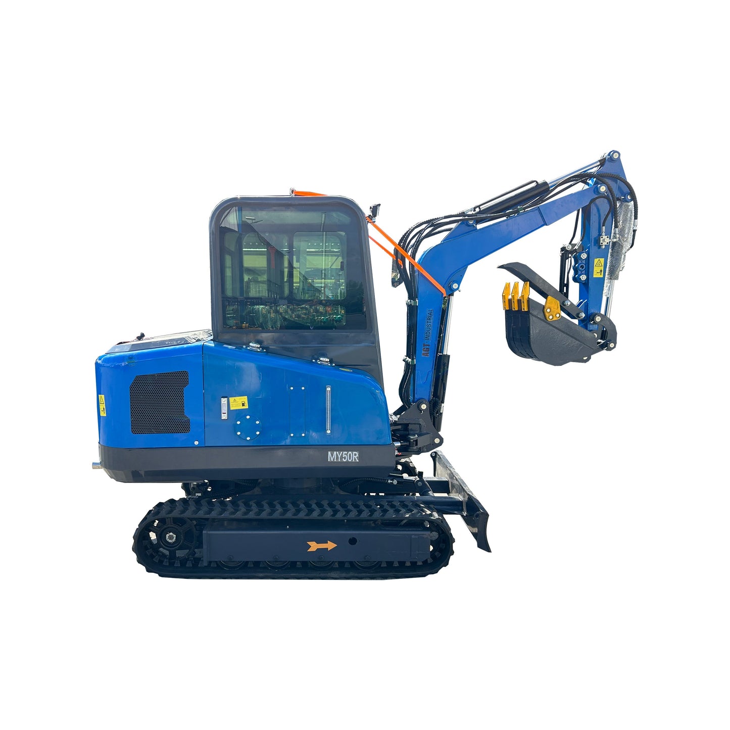 2 Ton Hydraulic Excavator Crawler Digger Gasoline Engine Excavator With Cab | MY50R