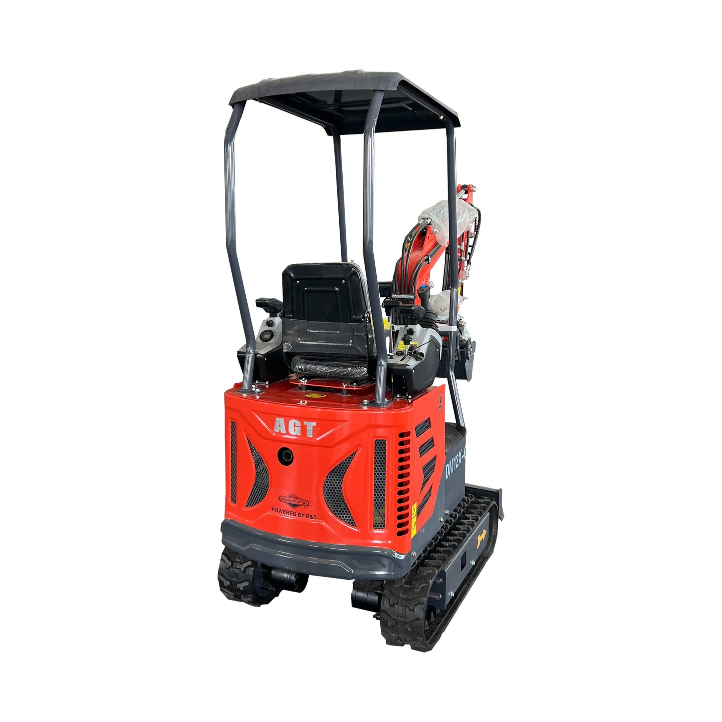 1 Ton,Upgraded Mini Excavator W/Pilot Control  & Swing Boom &Hydraulic Thumb | DM12X-C