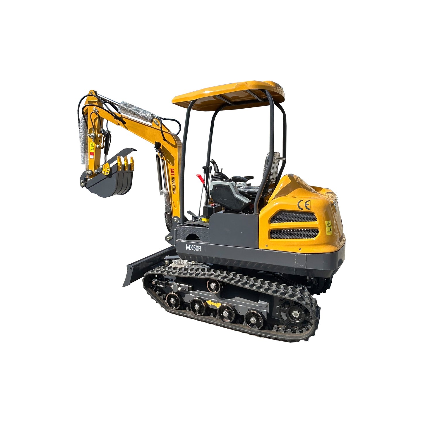 2 Ton Hydraulic Excavator Cab Crawler Type Engine-Powered Digger Gasoline Engine Bucket-equipped Excavator | MX50R