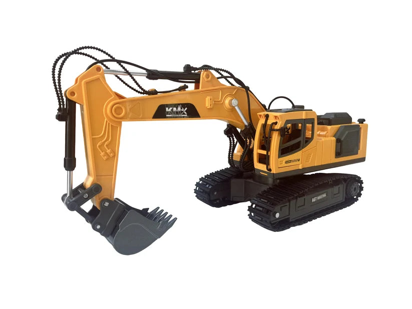 Alloy Remote Control Excavator Model with Interchangeable Attachments | WJMX-4D-E1