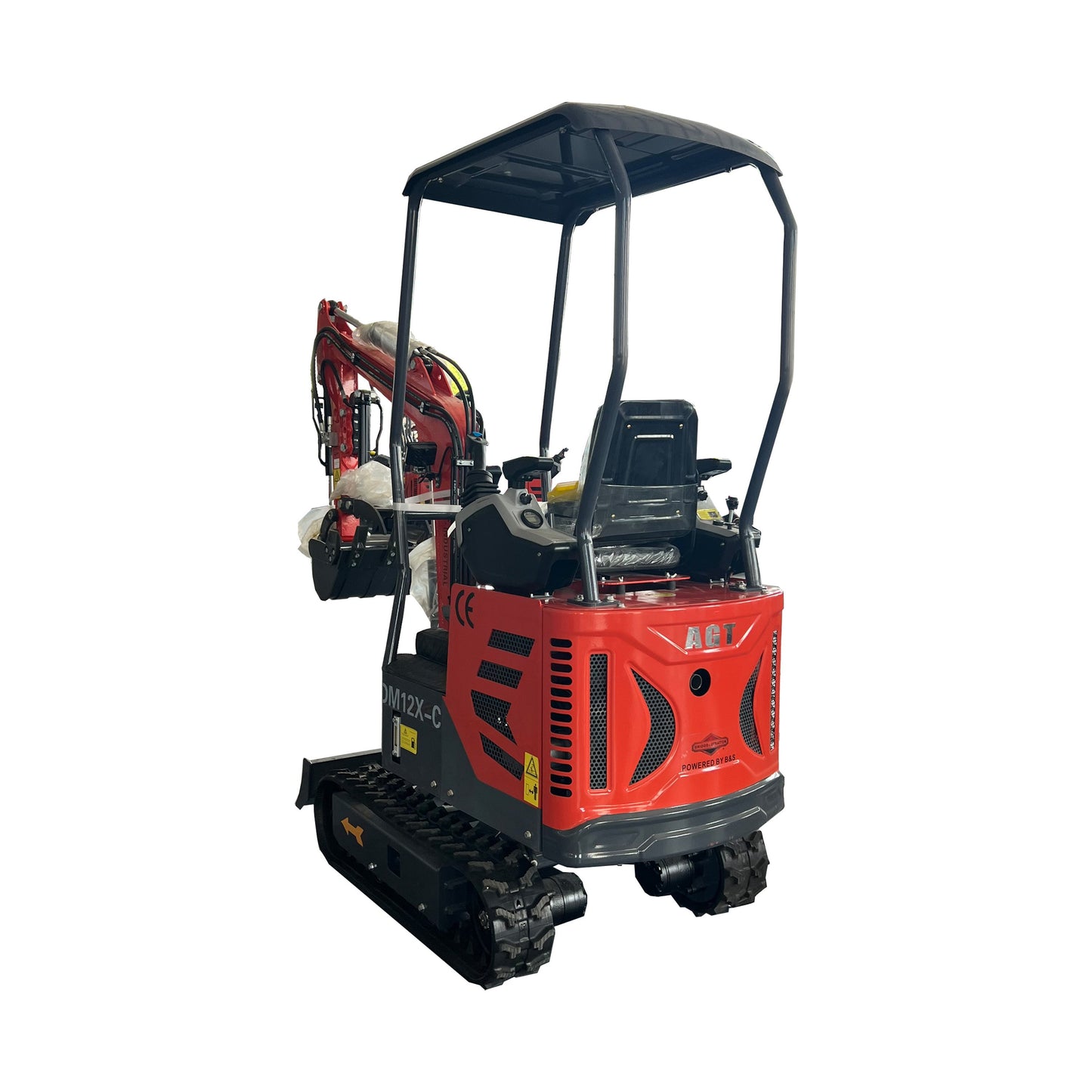 1 Ton,Upgraded Mini Excavator W/Pilot Control  & Swing Boom &Hydraulic Thumb | DM12X-C