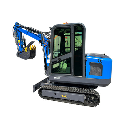 2 Ton Hydraulic Excavator Crawler Digger Gasoline Engine Excavator With Cab | MY50R
