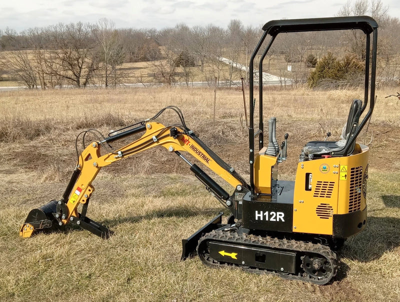 1 Ton Mini Excavator with Rato 13.5HP Engine w/ Hydraulic Thumb | AGT-H12R