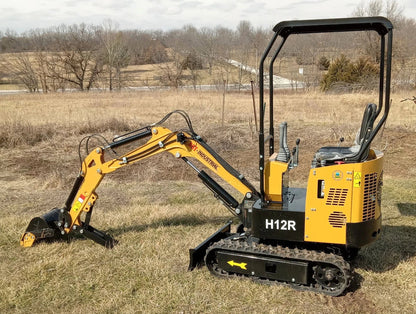 1 Ton Mini Excavator with Rato 13.5HP Engine w/ Hydraulic Thumb | AGT-H12R