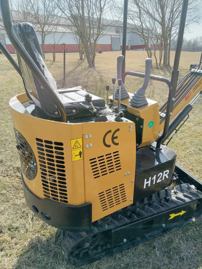 1 Ton Mini Excavator with Rato 13.5HP Engine w/ Hydraulic Thumb | AGT-H12R